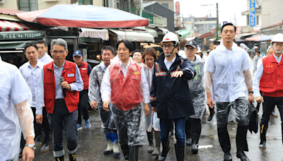 賴清德率中央兵分四路勘災 赴美濃肯定陳其邁作為