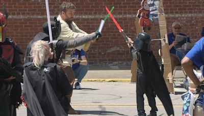 New Albany art gallery throws block party to celebrate Star Wars, Indiana Jones exhibit