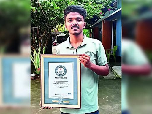 Assam student writes 84-page book in 9hrs, sets Guinness World Record | Guwahati News - Times of India