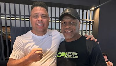 Ronaldo poses alongside Mike Tyson as the pair show off weight loss