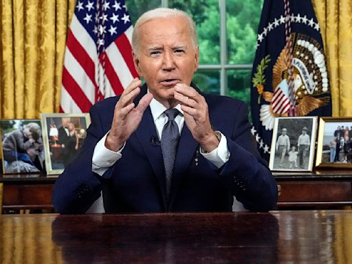 From Oval Office, Biden forcefully condemns political violence, attempted Trump assassination