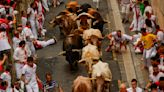 Thousands take part in first running of the bulls in Spain's San Fermin festival