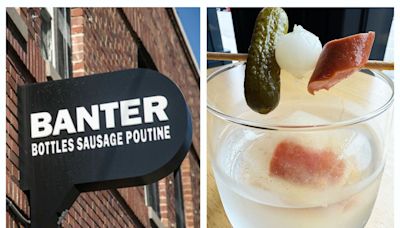 Banter in Cleveland celebrates National Hot Dog Day with hot dog water martini cocktail