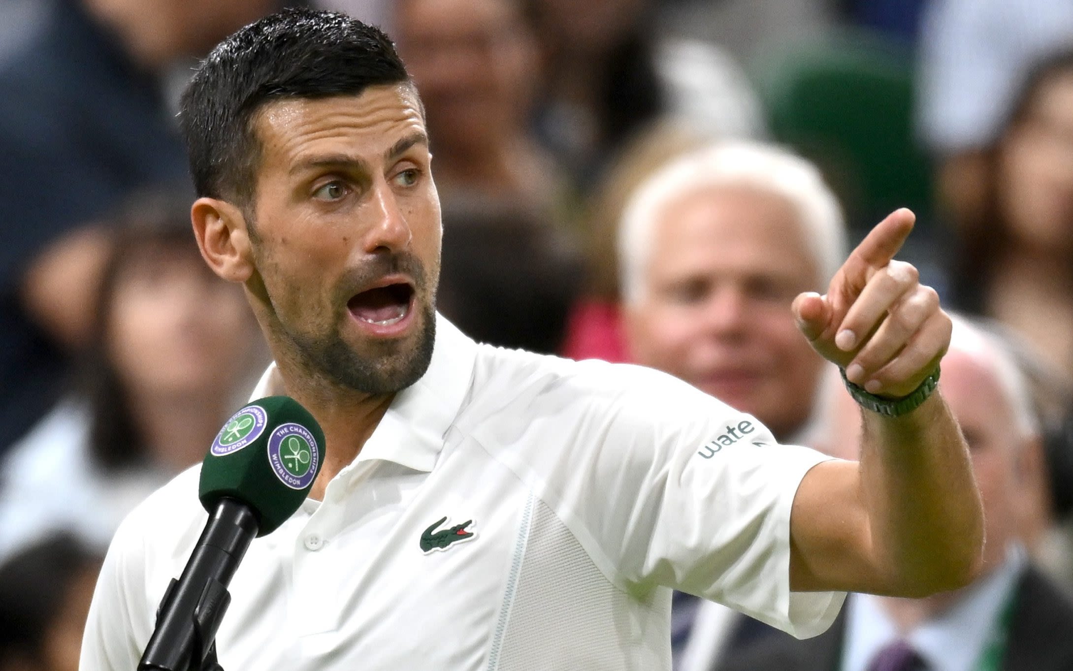 Novak Djokovic is creating the problem, not the Wimbledon crowd