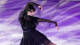 Russian figure skater Kamila Valieva recreated Jenna Ortega's viral 'Wednesday' dance on ice — complete with costume and makeup