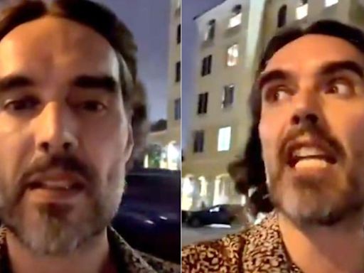 Russell Brand, ex de Katy Perry, afirma con inquietante VIDEO que 'encontró a Dios' en el huracán Milton