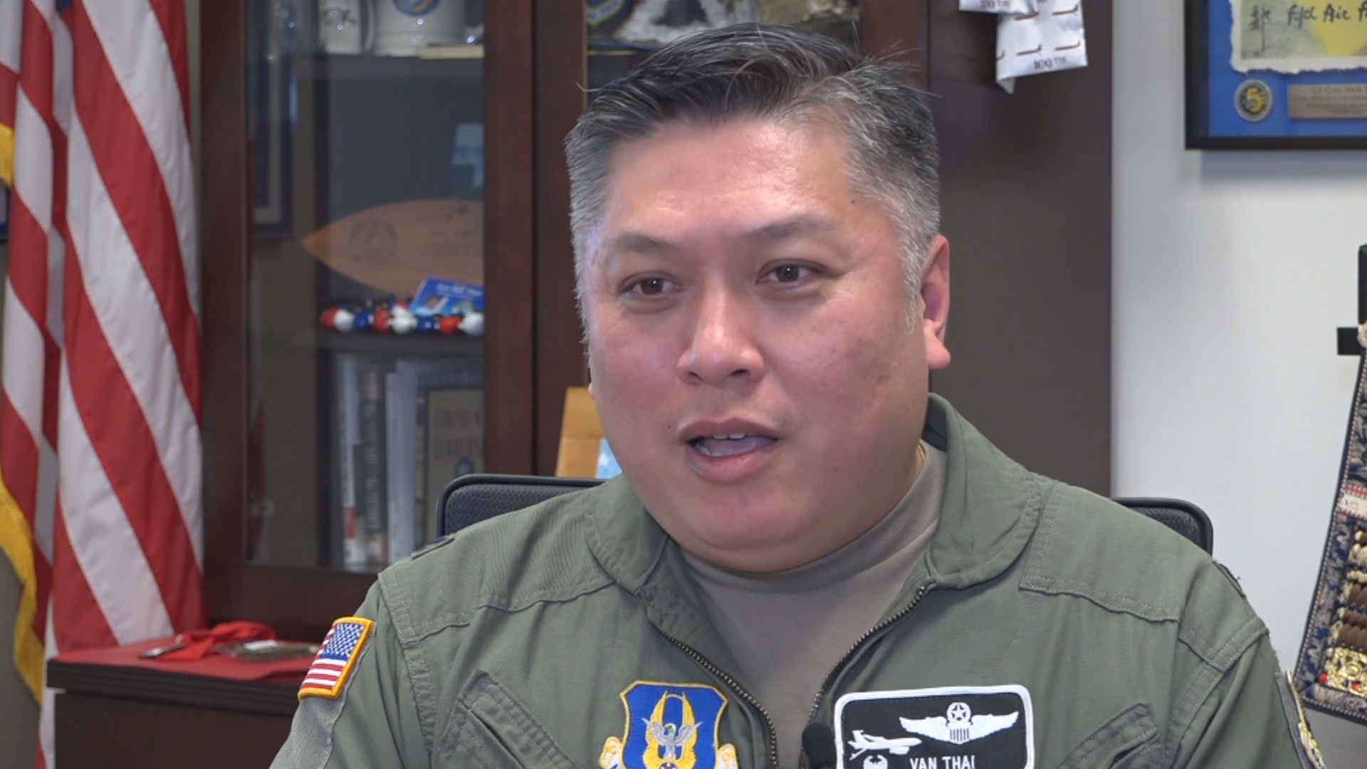 Wing's first Vietnamese-American commander says he lives American dream every day