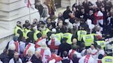 St George’s Day rally descends into chaos amid clashes with police