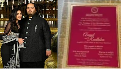 Anant Ambani-Radhika Merchant Wedding: Couple's exquisite silver-themed invitation ft Lord Ganesha, Radha-Krishna and Goddess Durga goes VIRAL