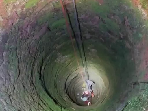 Horror as man falls down very deep well while looking for his phone