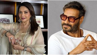 THROWBACK: When Ajay Devgn ended up hurting himself because of Madhuri Dixit’s beauty; here’s what happened