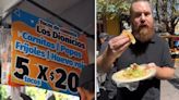 Alemán se viraliza al comer tacos de canasta de 5x20 en San Luis Potosí: “Lo mejor que he probado”