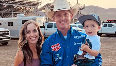 Rodeo star Spencer Wright's 3-year-old son dies following toy tractor accident