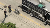 LAPD bomb squad investigates suspicious vehicle outside Hollywood police station