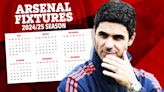 Arsenal fixtures in full with three of last season's top 5 in brutal opening run