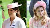 Princesses Beatrice and Eugenie Subtly Coordinate in Muted Colors at Royal Ascot