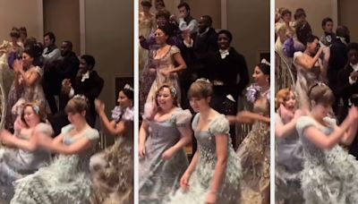 We Can't Stop Watching This Behind-The-Scenes Clip Of The Bridgerton Cast Dancing To Beyoncé In Full Costume