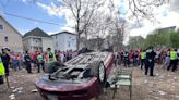 Car flipped, more than 80 arrested at annual Mifflin Street Block Party in Madison
