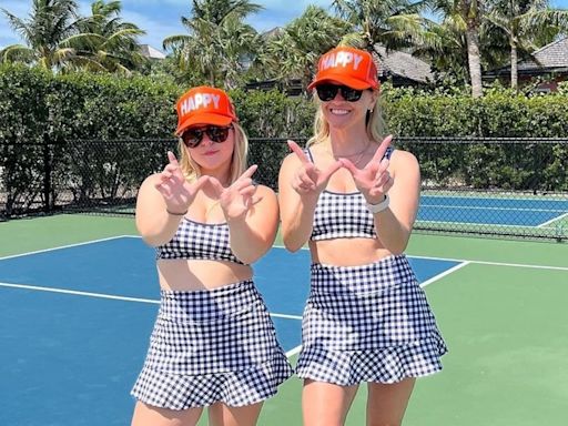 Reese Witherspoon twins with niece in pickleball-ready set