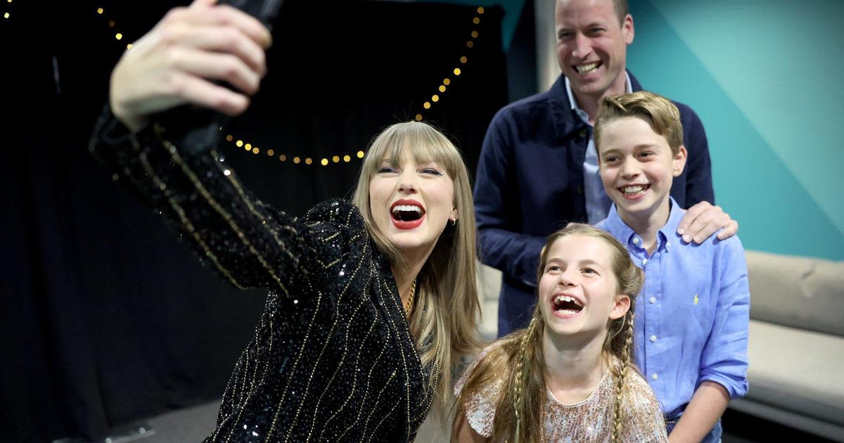 Prince William, George and Charlotte attend Taylor Swift concert