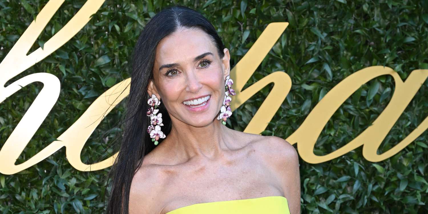 Demi Moore's Highlighter Yellow Dress Is a Masterclass in Summer Dopamine Dressing