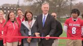 New Bedford officials hold ribbon cutting for new high school athletic field