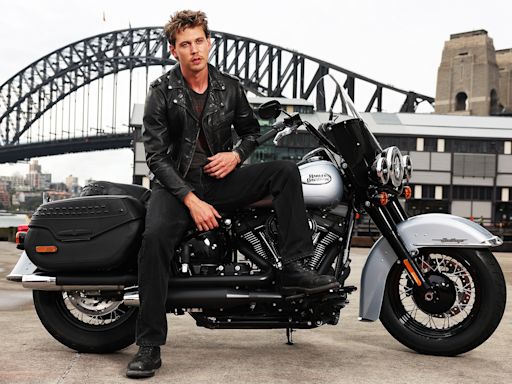 Austin Butler Looks Cool in Leather While Embracing ‘The Bikeriders’ Aesthetic