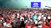 WATCH: Trump Makes PA Announcement MAGA Rally Cancelled Due to Weather, Advises Rallygoers ‘Leave The Site and Seek Shelter’