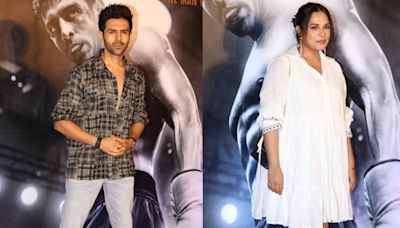 Chandu Champion premiere: Kartik Aaryan turns heads; mom-to-be Richa Chadha flaunts baby bump