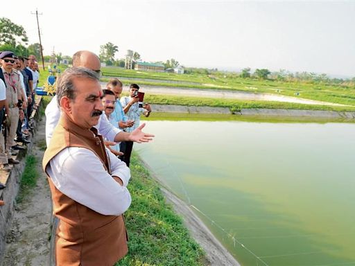 Himachal CM Sukhvinder Sukhu lays stones of solar power plant, fisheries training centre