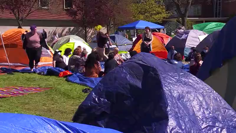 Syracuse University protestors refuse to move after school asks them to relocate because of upcoming graduation