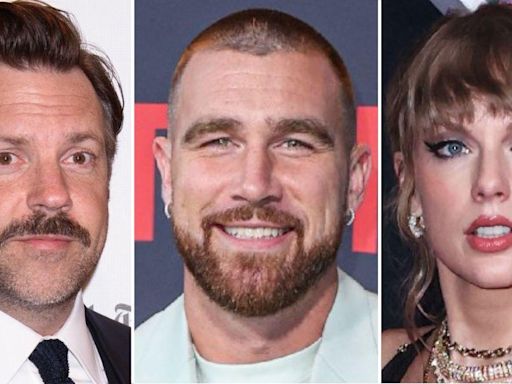 Jason Sudeikis Cheekily Asks Travis Kelce When He Is Going to Marry Girlfriend Taylor Swift at Kanas City Comedy...