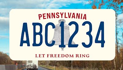 In celebration of America's 250th birthday, Pa. unveils new license plate design