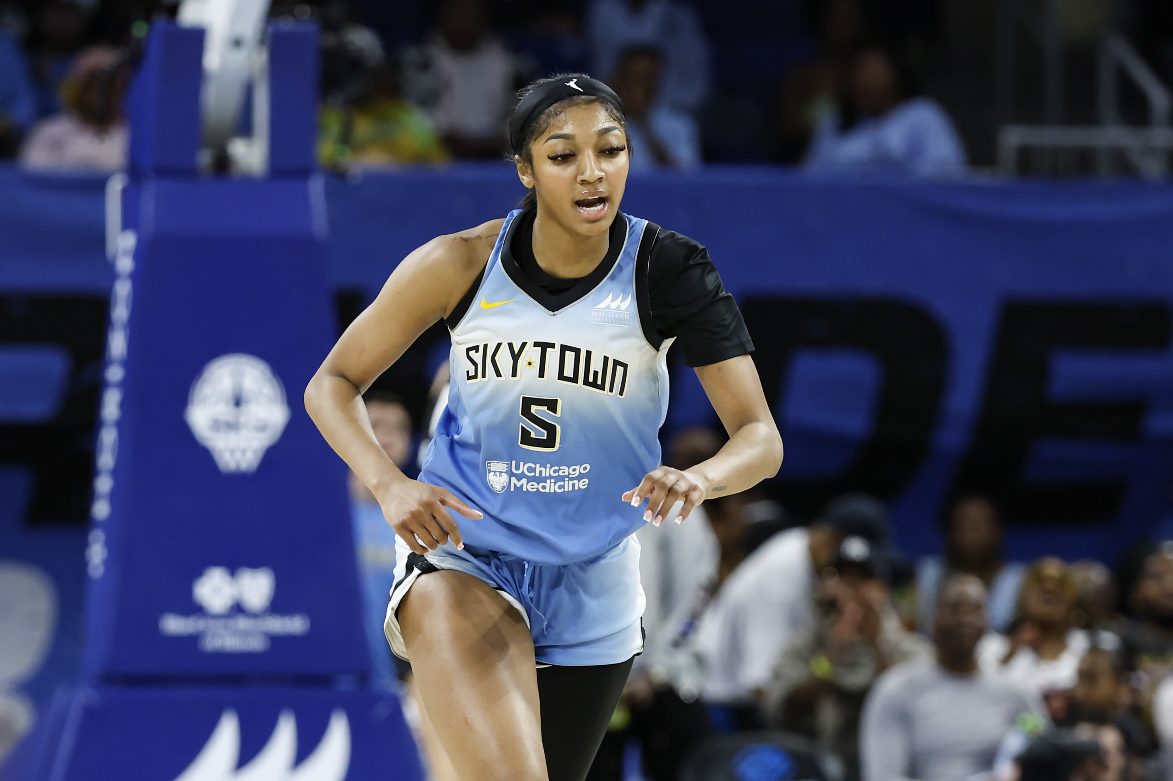 Angel Reese ties another WNBA record with fourth-quarter flurry vs. Aces