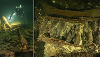 Polish divers unearth shipwreck loaded with 19th-century Champagne and luxury goods