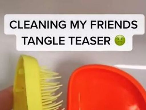 Woman issues warning to people with Tangle Teezers after grim discovery inside her brush