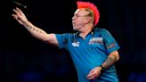 Peter Wright relieved to come through Dimitri van den Bergh quarter-final