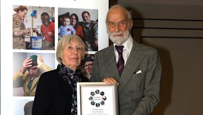 Royal presents top award to Herefordshire former teacher