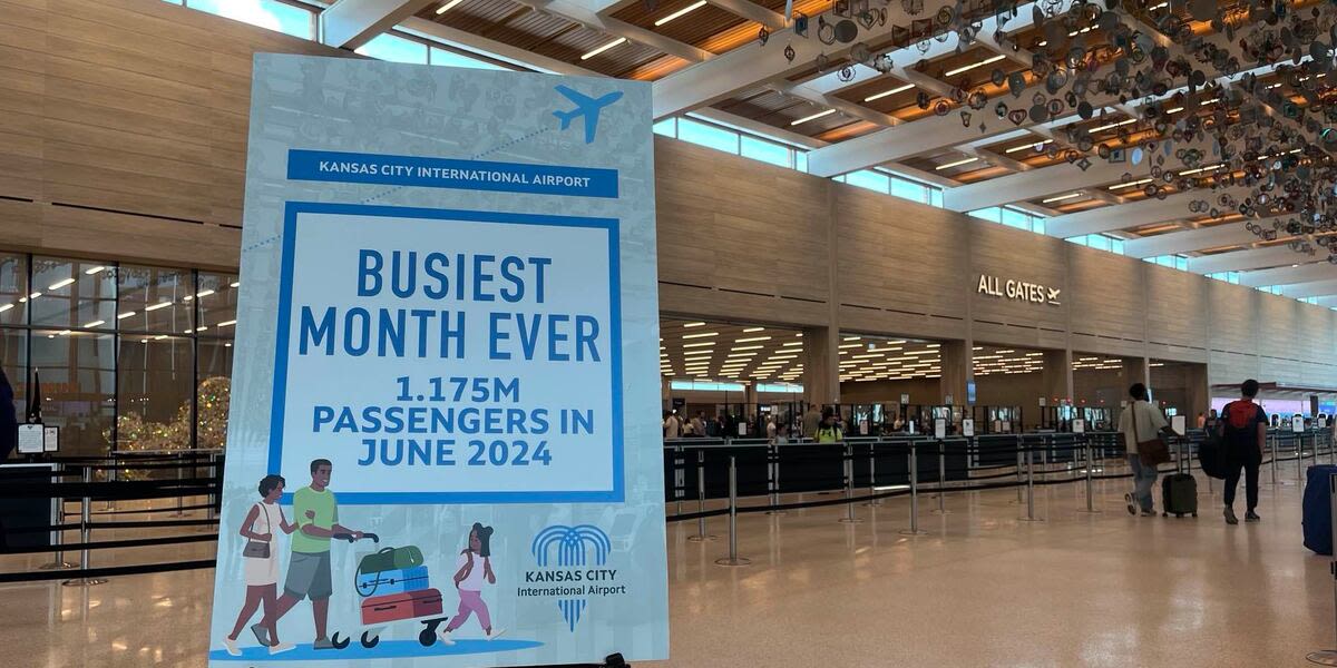 Kansas City International Airport experiences record-breaking month