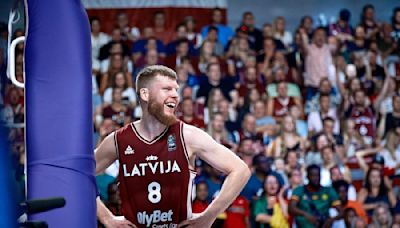 Latvia faces Brazil for Olympic berth after beating Cameroon in FIBA OQT semis