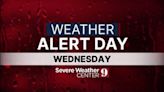 Weather Alert Day: Strong storms, hail & isolated tornado threat possible Wednesday