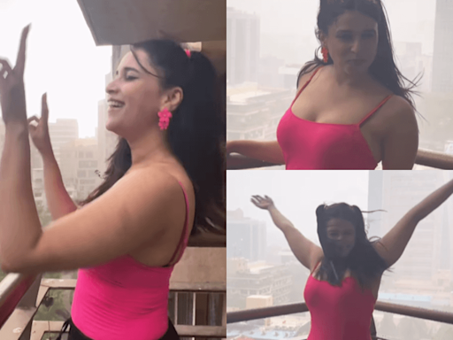 "Shameless doesn't even know people died..": Mannara Chopra faces backlash for enjoying Mumbai's dust storm, dancing in rain