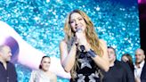 Shakira Celebrates Her Album Release in a Sparkly Revenge Dress