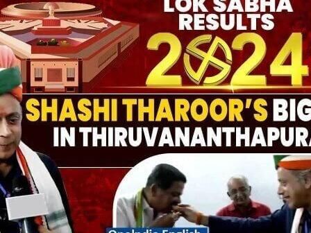 LS Polls 2024 Results: Shashi Tharoor Celebrates Big Win In Thiruvananthapuram, Distribute Sweets