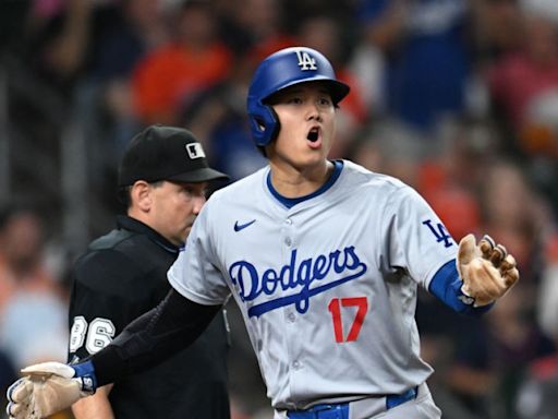Shohei Ohtani hits Texas-sized home run, Dodgers surrender 5-run lead in 7-6 loss to Astros