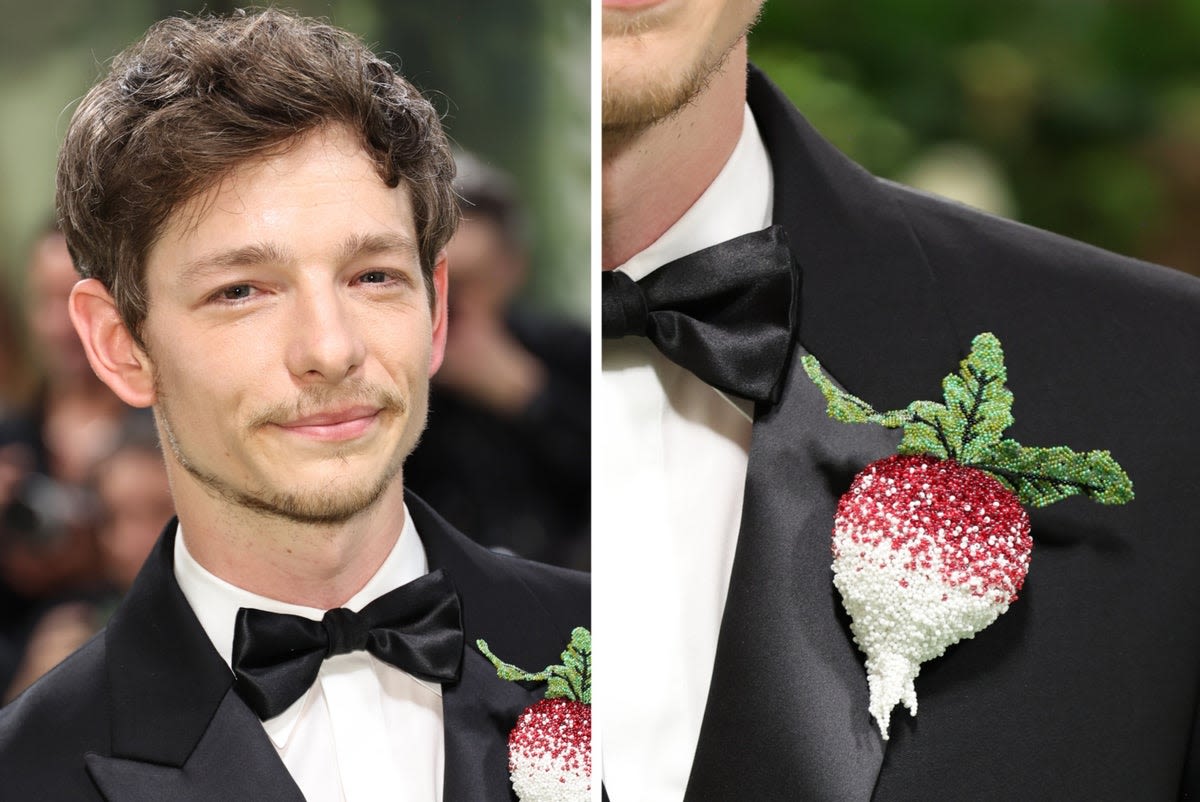 Challengers star Mike Faist wears bedazzled vegetable to Met Gala