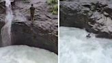 Video: Pune Youth Swept Away By Gushing Waters After Jumping Into Waterfall At Maharashtra's Tamhini Ghat