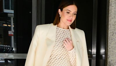 Mandy Moore Showed Off Her Baby Bump in a Sheer Crochet Dress Perfect for Summer