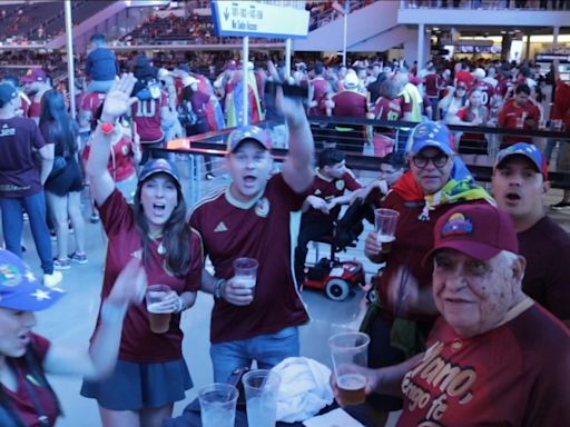 ¿Caracas? ¡No! Arlington. Venezuela apabulla a Canadá en las gradas del Cowboy Stadium - MARCA USA