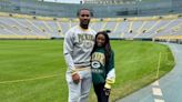 Simone Biles Cheers on Husband Jonathan Owens at Packers Game
